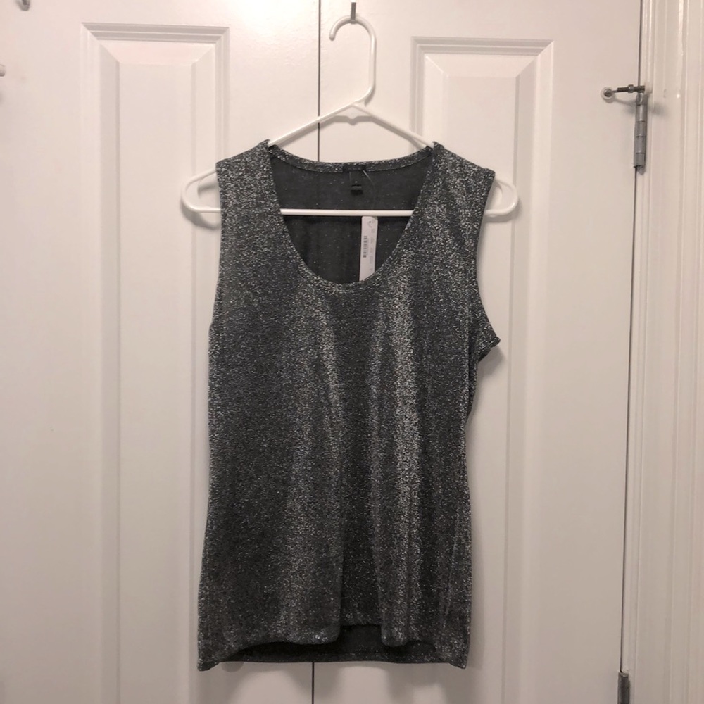 NWT - JCrew - Gray sparkly tank - Sz S